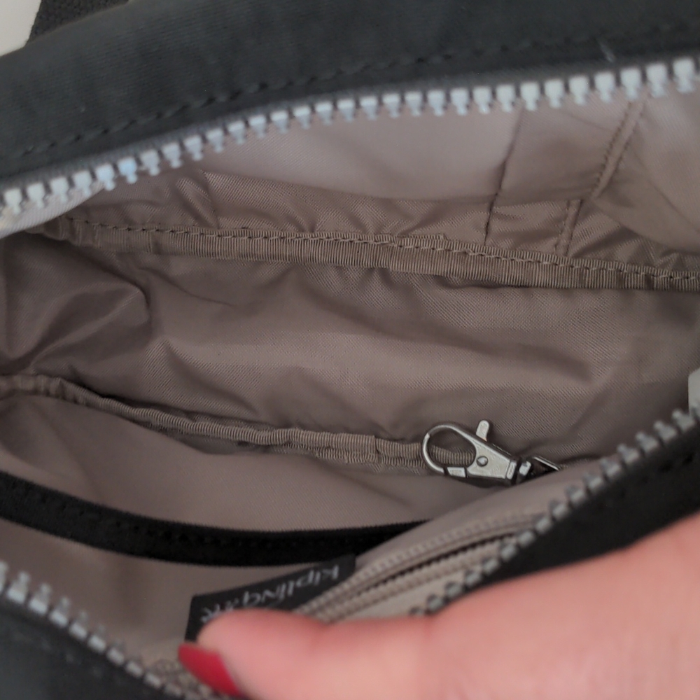 Kipling Black Mini Nylon Crossbody Bag - Picture 7 of 8